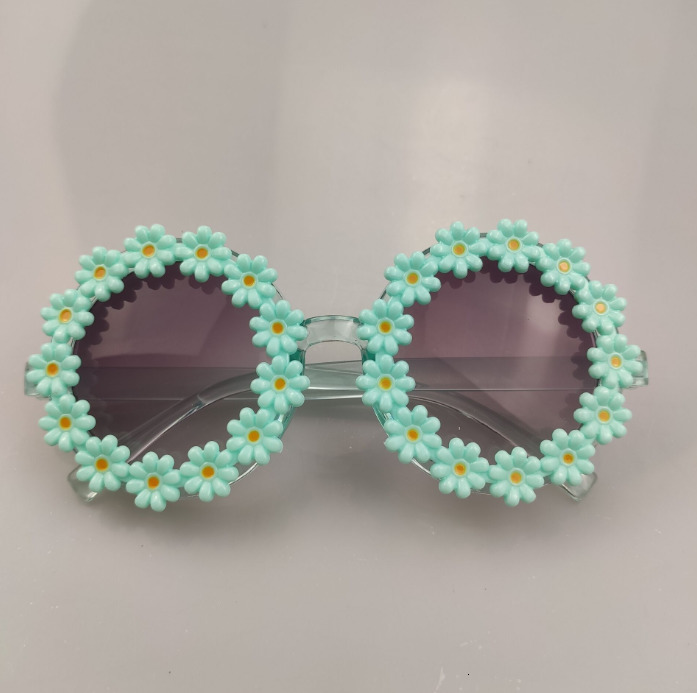 Sunglasses Summer Children Cute Acrylic Flower Outdoor Sun Protection Sunglasses Baby Girls Classic Sunglasses Kids Boy UV400 Sunglasses 230710