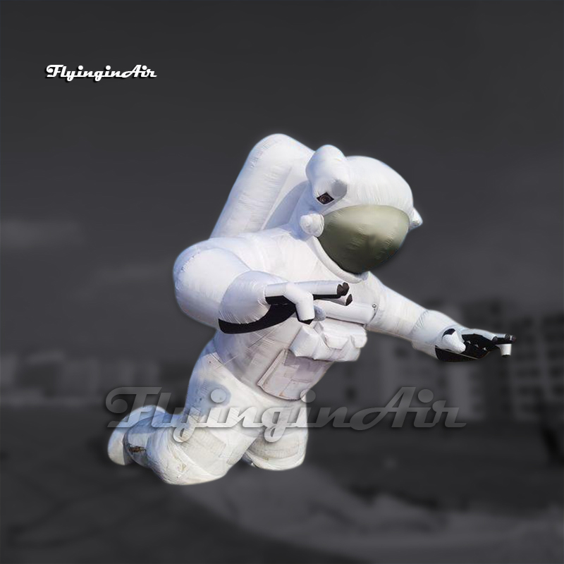 Fantastic Giant White Inflatable Astronaut Figure Model Airblown Spaceman Balloon For Space Show