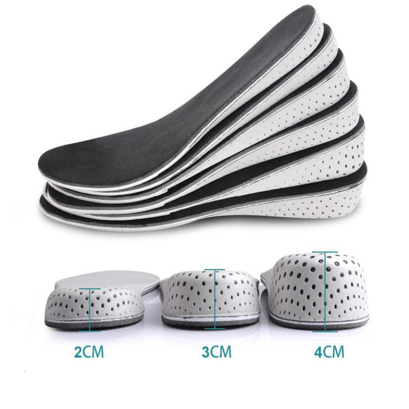 Shoe Parts Accessories 1 Pair Hard Breathable Memory Foam Height Increase Insole Heel Lifting Inserts Lifts Pads Elevator Insoles for Unisex 230711