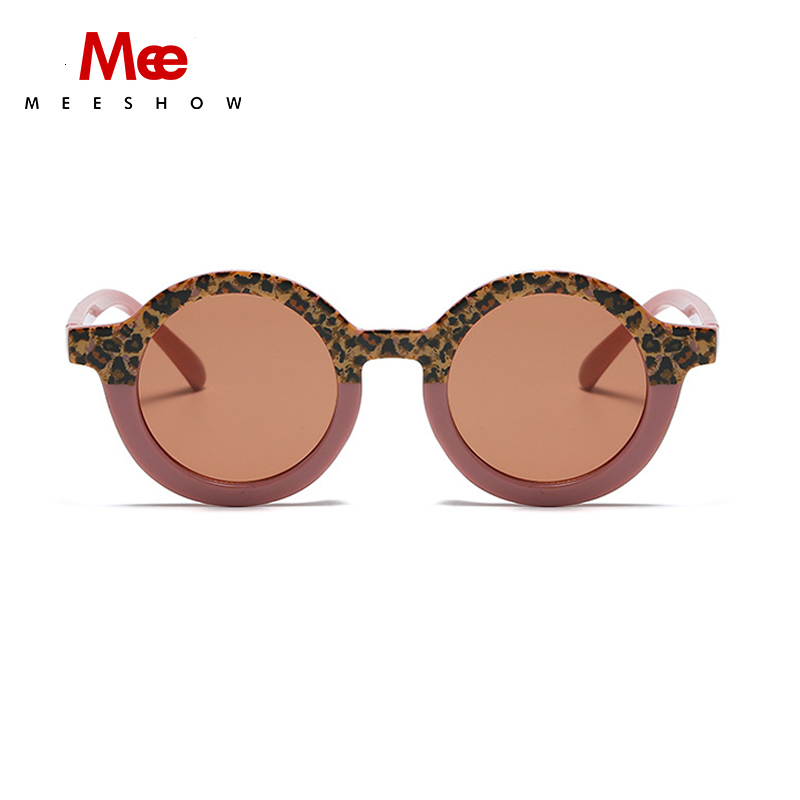 Children sunglasses Boy Girl Cute Leopard Round Sun glasses Kids Vintage French Sunglasses UV400 Protection Classic glass 230710 Z260305