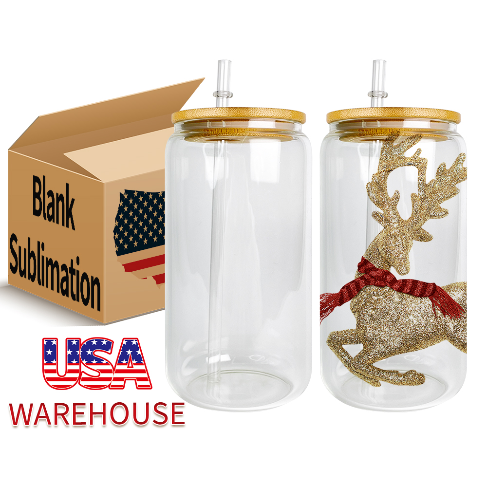 USA Warehouse 16oz Mugs Sublimation Blanks Tumbler Mason Jar Mug With Bamboo Lid Straw Wholesale
USA Warehouse 16oz Mugs Sublimation Blanks Tumbler Mason Jar Mug With Bamboo Lid Straw Wholesale
