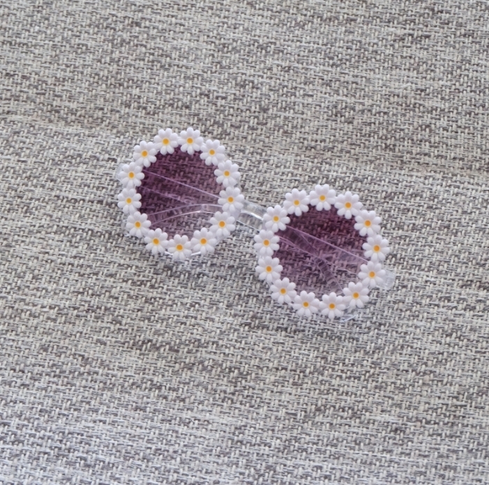 Sunglasses Kid Girls Sunglasses Sun Glasses Flower Little Daisy UV 400 Protection Girls Boys Baby Eyeglasses Wholesale 230710