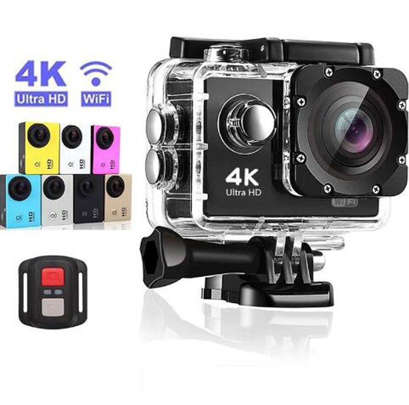 4K HD Ultra Sports Action Video Cameras WiFi Remote Control Recording Camcorder DVR DV Go Waterproof Pro Mini Helmet 1PC