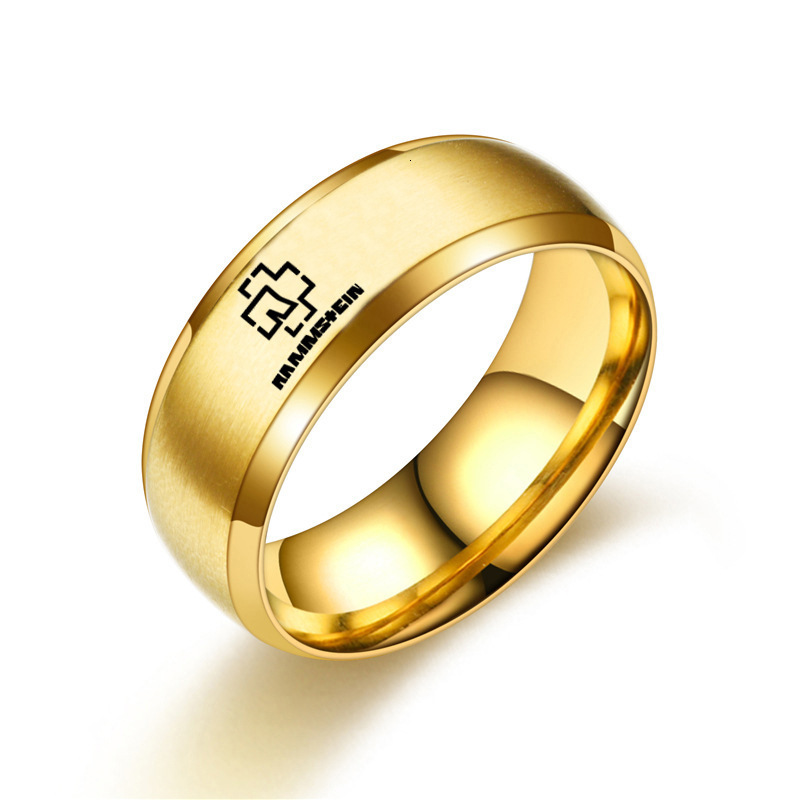 Wedding Ring Ring Band Man Fashion Cross Print Jewellery Couples Cute Silver Color Metal Accessories Stainless Steel 230710