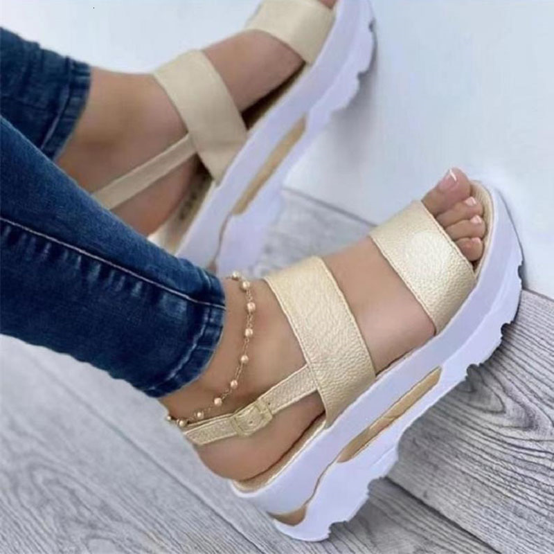 Sandals Fashion Wedge Female Platform Buckle Strap Street Summer Outdoor Shoes Punk Beach Wedges Women Sandals Sandalias De Mujer 230710