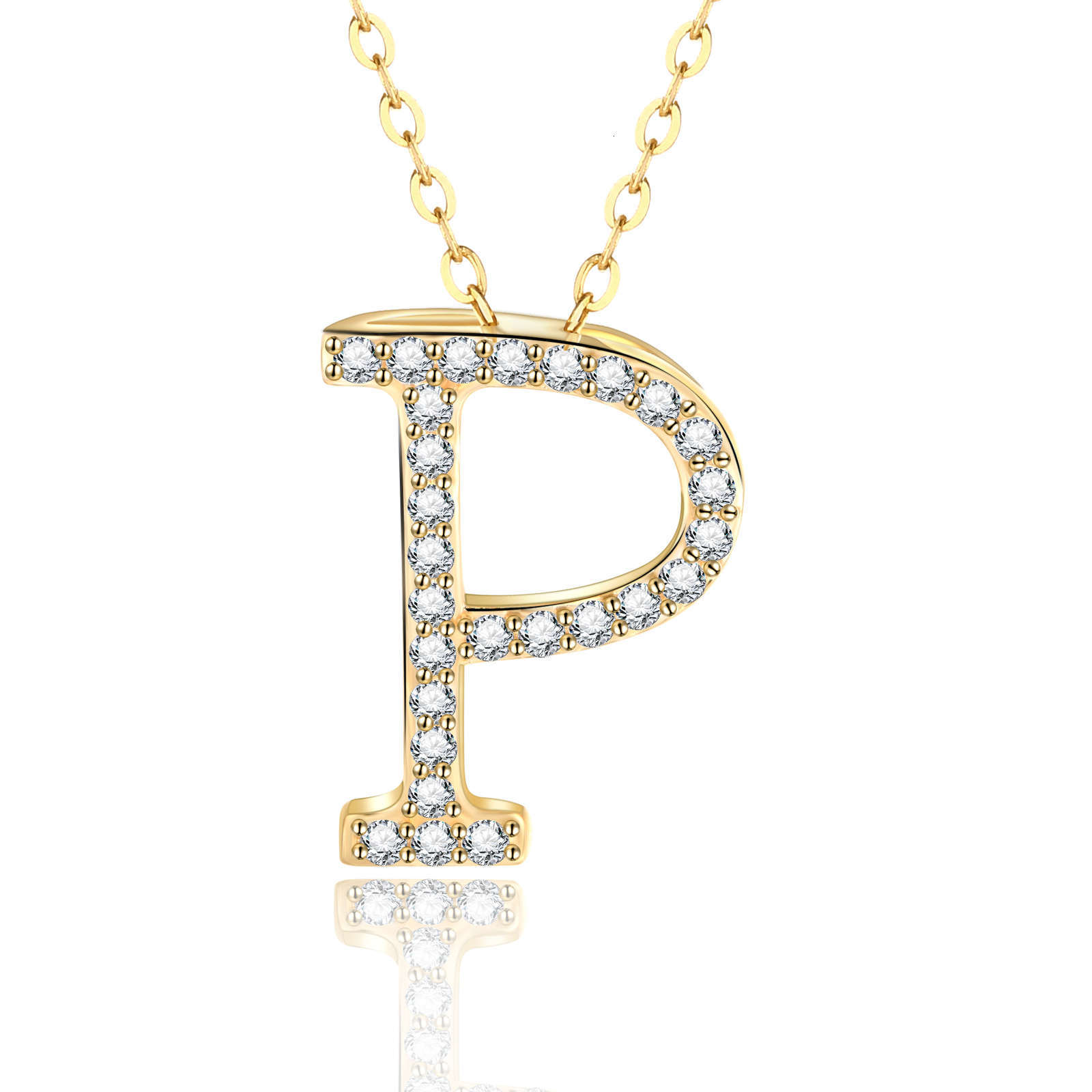 Pendant Necklaces Fashion Solid 925 Sterling Silver Initial 26 Letter Charms Pendant For Women Necklace Jewelry Accessories With Chains 230710