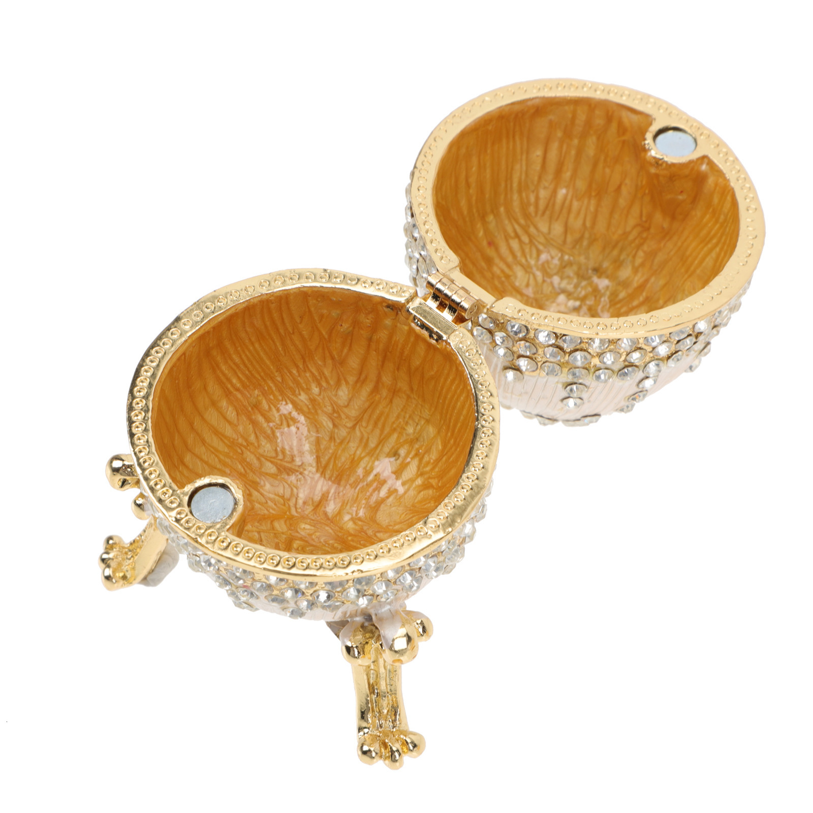 Jewelry Boxes Egg Box Trinket Container Enameled Organizer Vintage Ornament Easter Gift Enamel Collection Holder Shape Day 230710