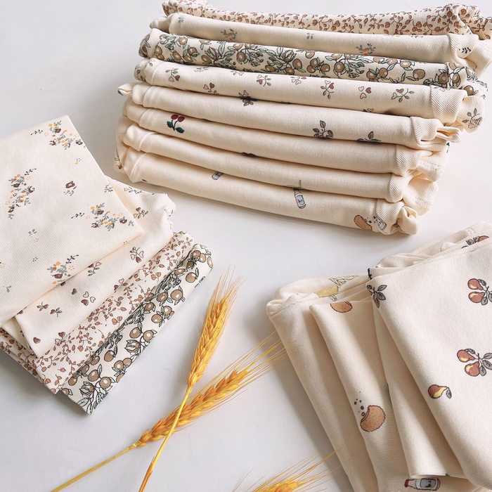 Pajamas Floral Print Baby Pajama Set Baby Clothes Set Infant Kids Outfits Sweatshirt Suit Children Cotton Tops Pants Baby Clothing Set 230710