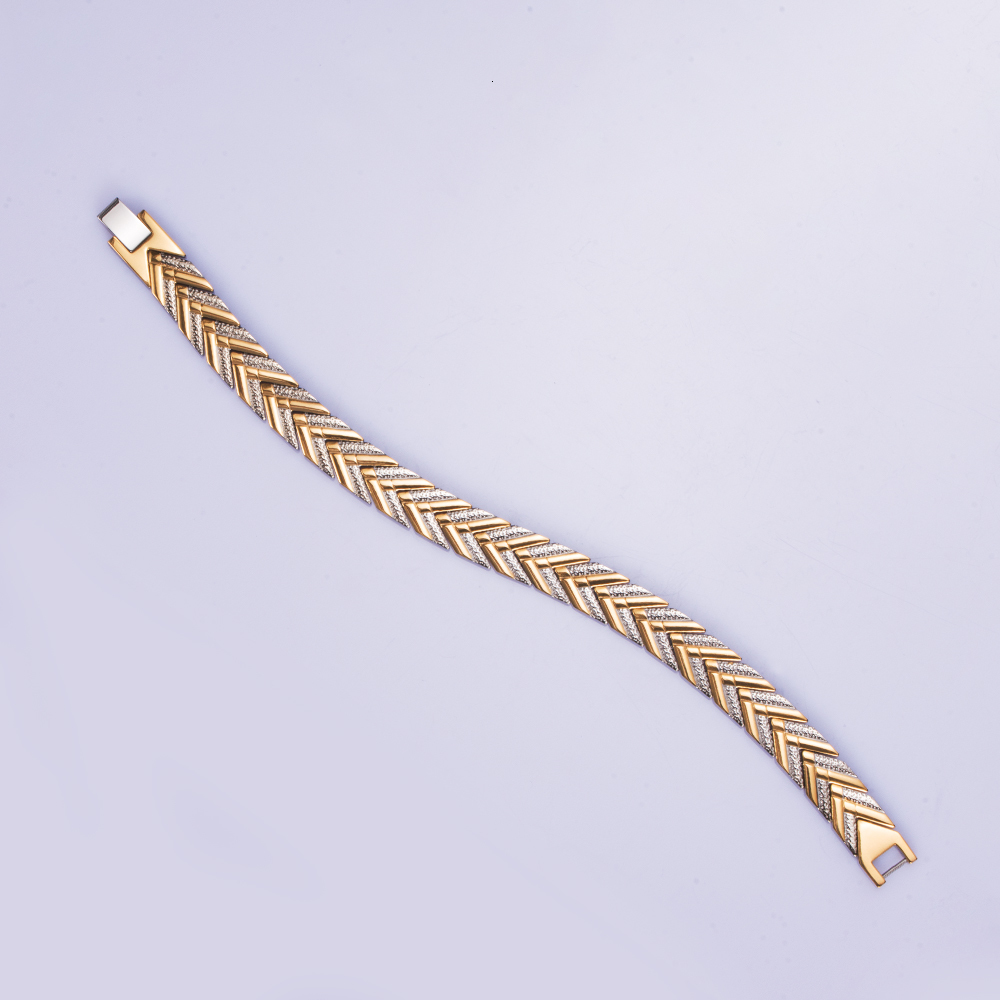Chain Vinterly Magnetic Bracelets for Women Men Gold color Stainless Steel Health Energy Germanium Link Jewelry Male 230710