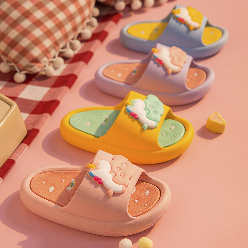 Slipper Warrior Children Beach Slippers Summer Kids Shoes Indoor Outdoor Soft Anti-slip Medium Children's Shoes Flip-flops Personality 230710