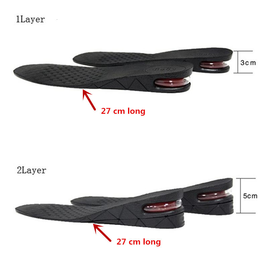 Shoe Parts Accessories 3-9cm Height Increase Insole Cushion Height Lift Adjustable Cut Shoe Heel Insert Taller Women Men Unisex Quality Foot Pads 2307