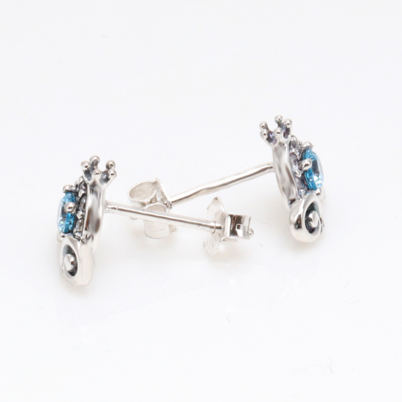 Women's Plated Pumpkin Stud Earrings with Sparkling Crystal Accents - Ideal Gift for Valentine's Day & Christmas