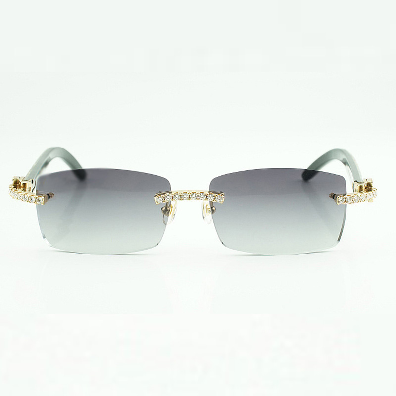 New moissanite dia buffs male and female mixed buffalo horn sunglasses 3524012 size: 56-18-140mm