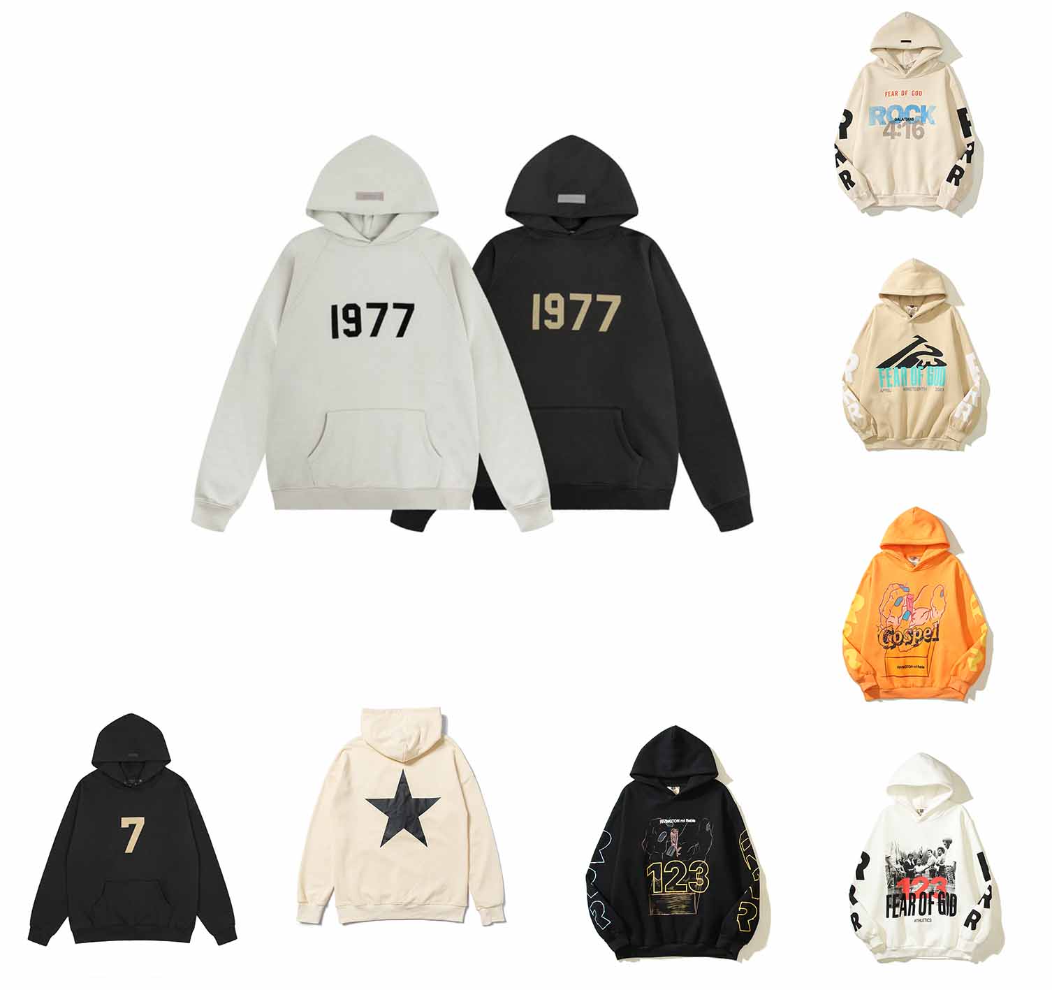 2023 High Street Couple FOG Mens Hoodies Sweatshirts Designers Hoodie Essentials Hooded for Mens Fog God of Fear Multi Thread Flocking 1977 Size -XL
2023 High Street Couple FOG Mens Hoodies Sweatshirts Designers Hoodie Essentials Hooded for Mens Fog God of Fear Multi Thread Flocking 1977 Size -XL