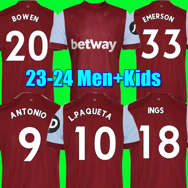 23 24 West Hams L.PAQUETA Soccer Jerseys BOWEN ANTONIO EMERSON SOUCEK FORNALS DOWNES SCAMACCA BENRAHMA INGS 2023 2024 top Football Shirt Unifroms kids kit, Kids 23-24 home
23 24 West Hams L.PAQUETA Soccer Jerseys BOWEN ANTONIO EMERSON SOUCEK FORNALS DOWNES SCAMACCA BENRAHMA INGS 2023 2024 top Football Shirt Unifroms kids kit, Kids 23-24 home