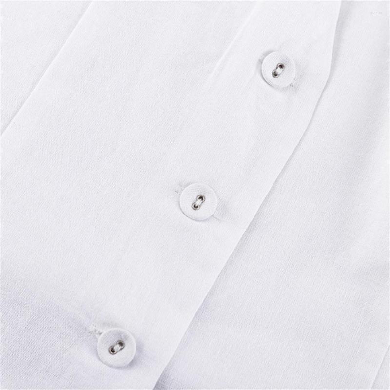 Women's Pants White Cotton Linen Vest Pant Sets Sleeveless Button V-neck Waistcoat 2 Pieces Set 2024 Womens Elegant Top Shorts Suits