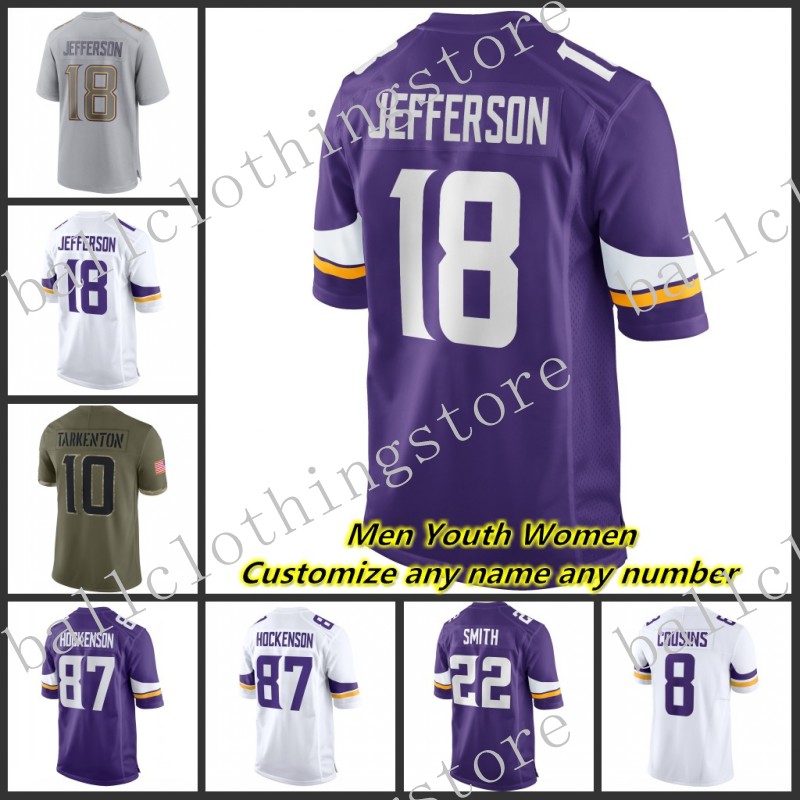 WJR Custom Women Youth Mens American Football Jerseys 18 Jefferson 4 Cook 22 Smith 8 Cousins 99 Hunter 84 Moss 6 Lewis Cine 87 T.J. Hockenson 3 Addison Sports Jersey S-5XL, Color4
WJR Custom Women Youth Mens American Football Jerseys 18 Jefferson 4 Cook 22 Smith 8 Cousins 99 Hunter 84 Moss 6 Lewis Cine 87 T.J. Hockenson 3 Addison Sports Jersey S-5XL, Color4