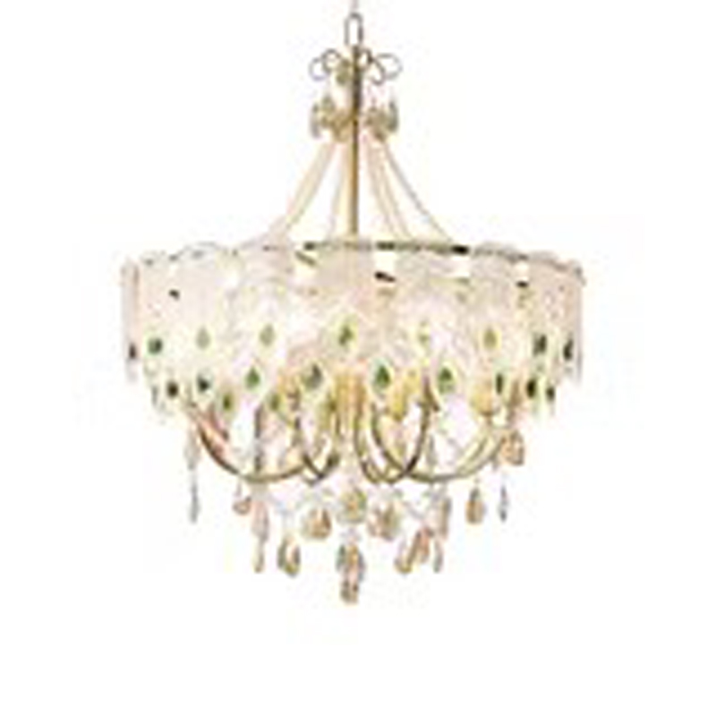 French Luxury Green Crystal Pendant Lamps American Classic Chandelier Pendant Lights Fixture European Art Deco Dining Room Bedroom Restaurant Living R - view 7