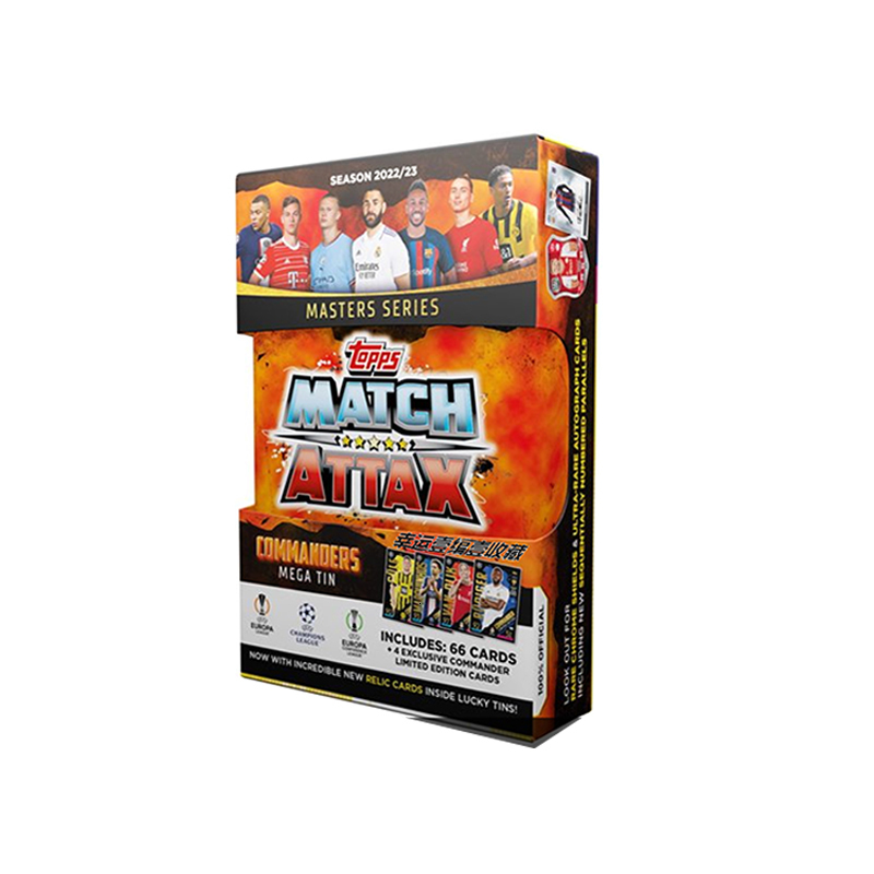 Kids' Toy Stickers 23 Topps League Match Attax Mega Tin Official Football Collection Sports Stars Mbappe Signature Cards 230711