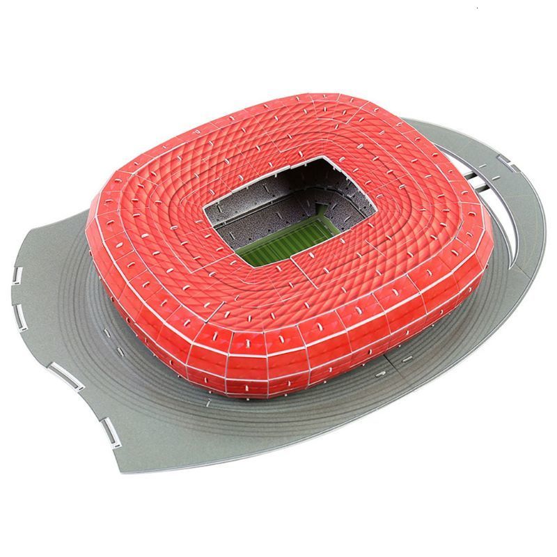 3D Puzzles DIY 3D Puzzle Jigsaw World Football Stadium Soccer Playground Assembled Building 230711