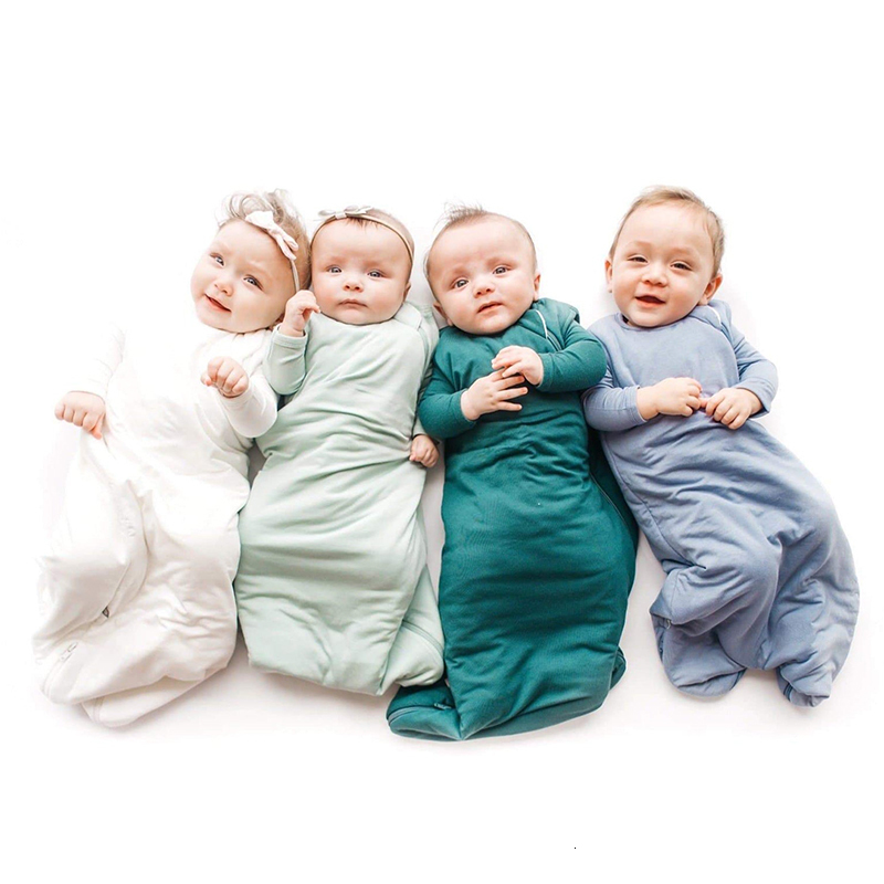 Sleeping Bags Bamboo Fiber Baby Summer Bag Soft Comfortable Zipper Infant born Sleep Sack Sleeveless for Kids 230711