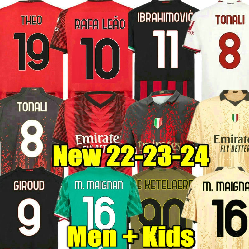 IBRAHIMOVIC 22 23 24 GIROUD soccer jerseys 4TH Fans player DE KETELAERE football shirt 2023 2024 TONALI REBIC Camiseta de futbol THEO RAFA LEAO Milans Fourth 4th Ac, 4th aldult serie a
IBRAHIMOVIC 22 23 24 GIROUD soccer jerseys 4TH Fans player DE KETELAERE football shirt 2023 2024 TONALI REBIC Camiseta de futbol THEO RAFA LEAO Milans Fourth 4th Ac, 4th aldult serie a