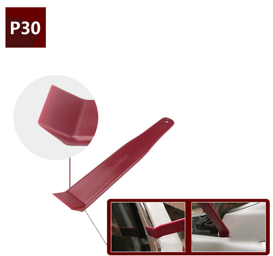 8-Piece Car Stereo Tools & Door Clip Remover Set, Anti-Scratch Plastic and Stainless Steel Pry Bar Kit for Professional Audio Installation & Auto Repa