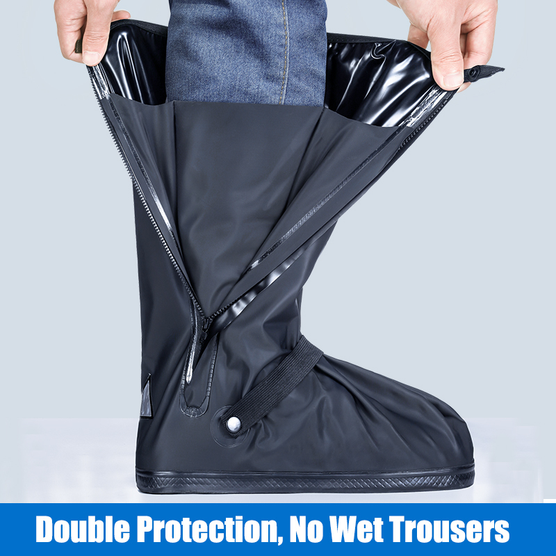Shoe Parts Accessories Waterproof Reusable Motorcycle Cycling Covers for Rain Boots Overshoes Outdoor Tourist Antislip Shoes Protector Cover 230711