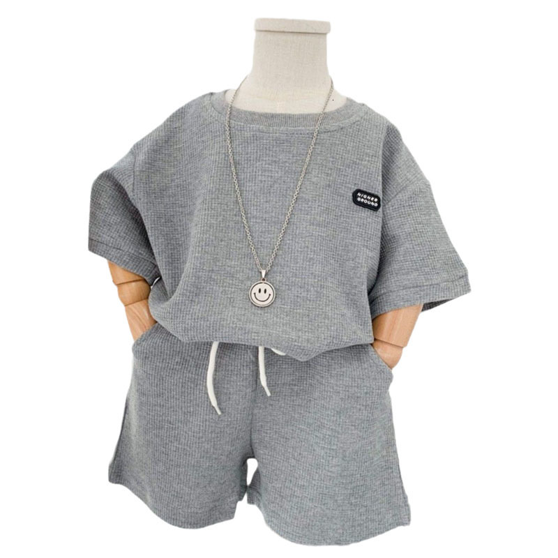 Clothing Sets Summer Baby Boys Clothes Sets Casual Sport Tops Shorts for Boy Set Unisex Toddlers 2 Pieces Kids Baby Outifs Clothing 1-7years 230711