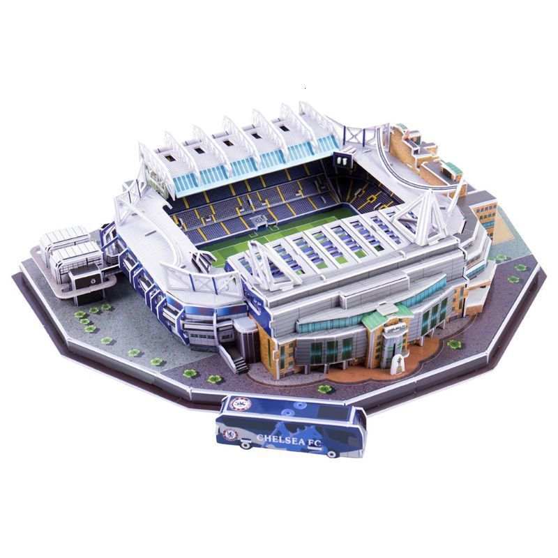 3D Puzzles DIY 3D Puzzle Jigsaw World Football Stadium Soccer Playground Assembled Building 230711