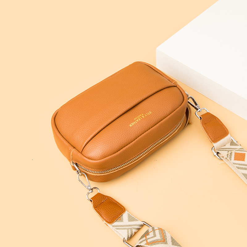 Evening Bags Vintage Crossbody Cowhide Cell Phone Shoulder Bag Genuine Leather Messenger Fashion Daily Use For Women Wallet HandBags 230711