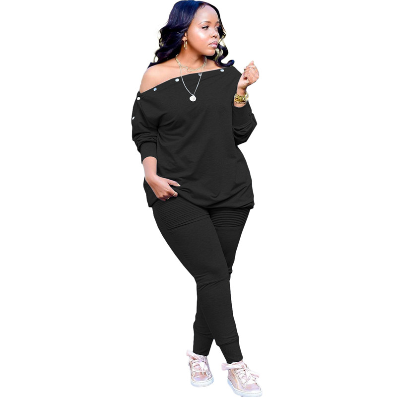 Designer Tracksuits Plus Size 3X 4XL Outfits Women Sportswear Long Sleeve Hoodies Folds Pants Two 2 Piece Sets Fall Winter Sweatsuits Wholesale Clothi