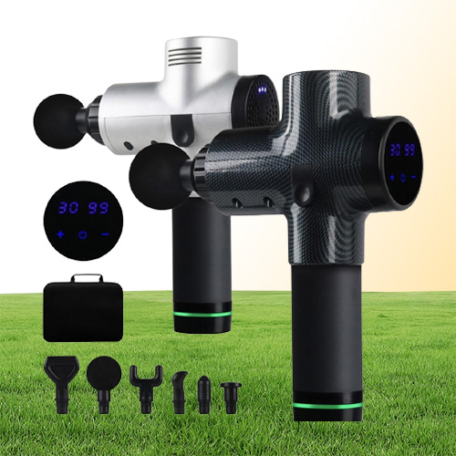 Mas Fascial Gun Muscle Theragun Stimulator Deep Tissue Masr Device Body Relaxation Slimming Shaping Pain Relief 22011