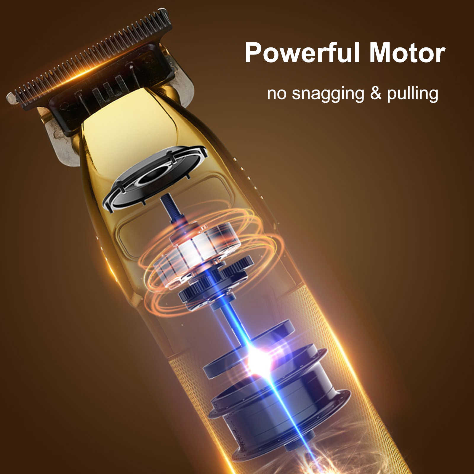 Hair Trimmer Hair Clippers with Guide Combs Men Cordless Hair Cutting Trimmer Kit Electric Haircut Kit Beard Trimmer Barber Hair Styling Tool