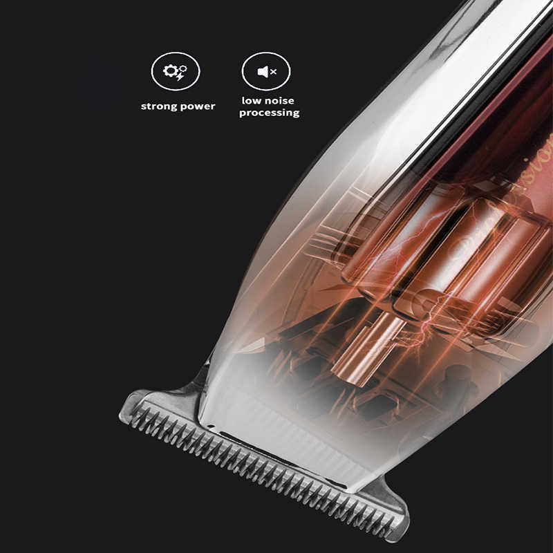 Hair Trimmer Barber Professional Hair Trimmer Smart TShape Grooming Razor Digital Display Retro Oil Head Graving Cordless Hair Clipper