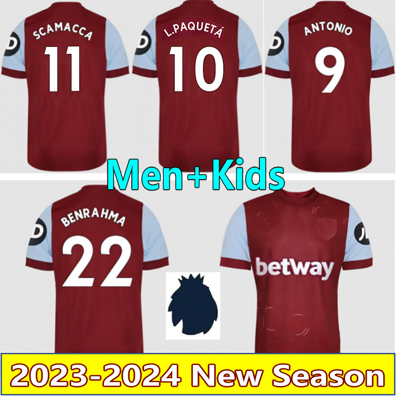 2023 BOWEN RICE SCAMACCA soccer jerseys 2024 camesitas de futol 22 23 24 home away 3rd BENRAHMA CORNET ANTONIO FORNALS football shirt L.PaquetA INGS maillots foot, 22-23 home +patch
2023 BOWEN RICE SCAMACCA soccer jerseys 2024 camesitas de futol 22 23 24 home away 3rd BENRAHMA CORNET ANTONIO FORNALS football shirt L.PaquetA INGS maillots foot, 22-23 home +patch