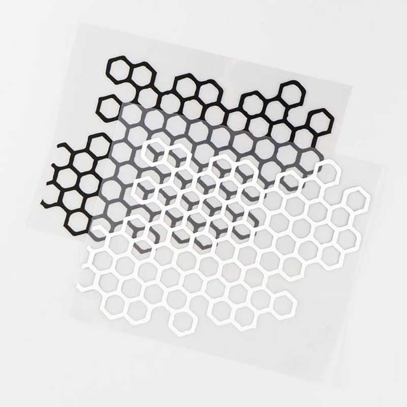 Honeycomb Styling Body Motorcycle Sticker Creative Car Motorbike Body Light Refit Decor Sticker Universal Motorcycle Accessories