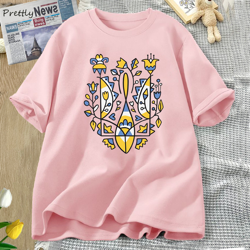 Men's T-Shirts Ukrainian T-shirt Women Men Cotton Ukraine T-Shirt Unisex Ukraine Graphic Oversized Woman Clothing