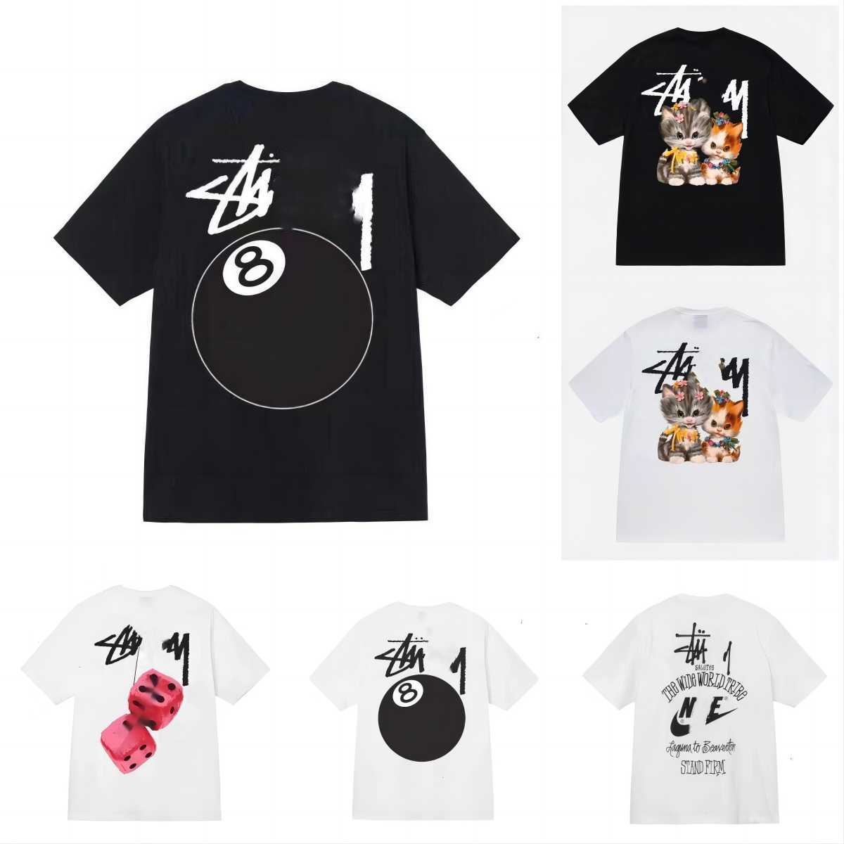 Designer Luxury fashion brand stussys Classic Mens And Womens T Shirt Dice pattern printed alphabet Summer High Street Trend Q8, 29
Designer Luxury fashion brand stussys Classic Mens And Womens T Shirt Dice pattern printed alphabet Summer High Street Trend Q8, 29