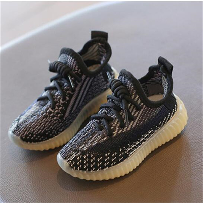 Spring Autumn Childrens Sports Shoes Flying Woven Breathable Kids Athletic Shoe Boys Girls Sneakers Soft-Soled Toddler Baby Shoes Chaussures Pour Enfa