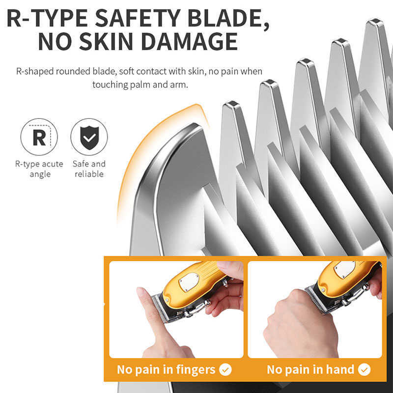 Hair Trimmer WEASTI Original kemei professional hair trimmer for men electric hair clipper beard grooming edge hair cut machine rechargeable