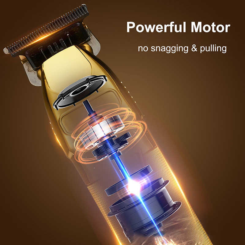 Hair Trimmer 2023 New T9 Hair Clipper PRO Professional Electric Hair Trimmer Barber Shaver Trimmer Beard 0mm Men Hair Cutting Machine for Men