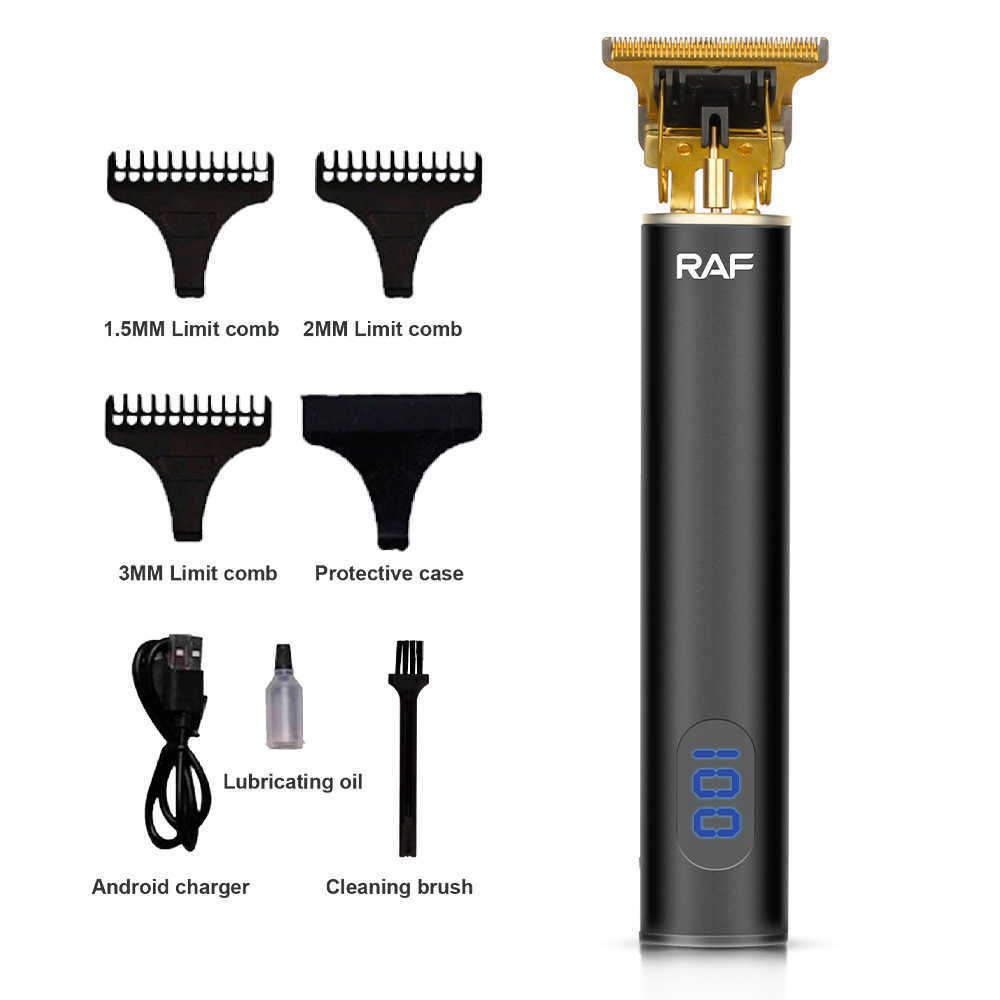Hair Trimmer Hair Cutting Machine T9 Vintage Hair Trimmer for Men Barber Clippers Professional USB Rechargeable Electric Beard Shaver L23126