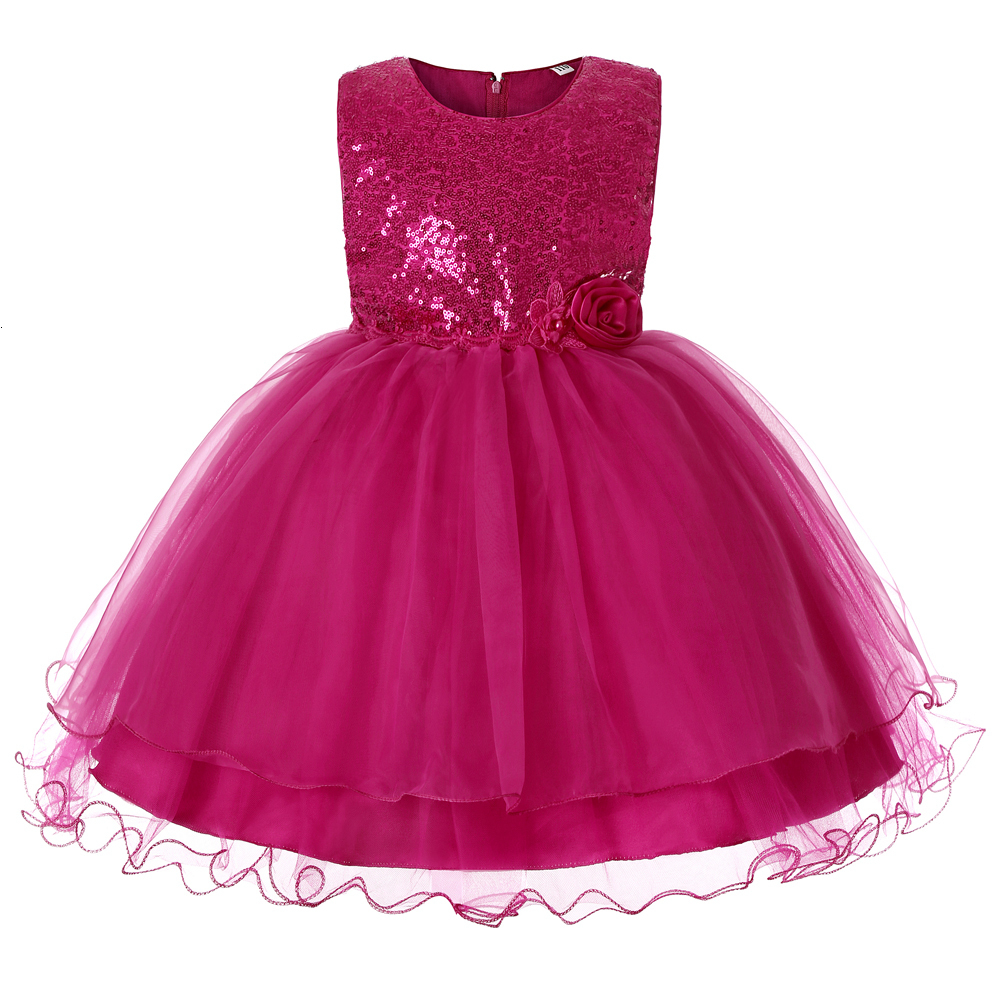 Girl's Dresses Kid Ball Birthday Flower Girl Bridesmaid Dress For Party Sequined Princess Customer of 7 Years Old 230712
