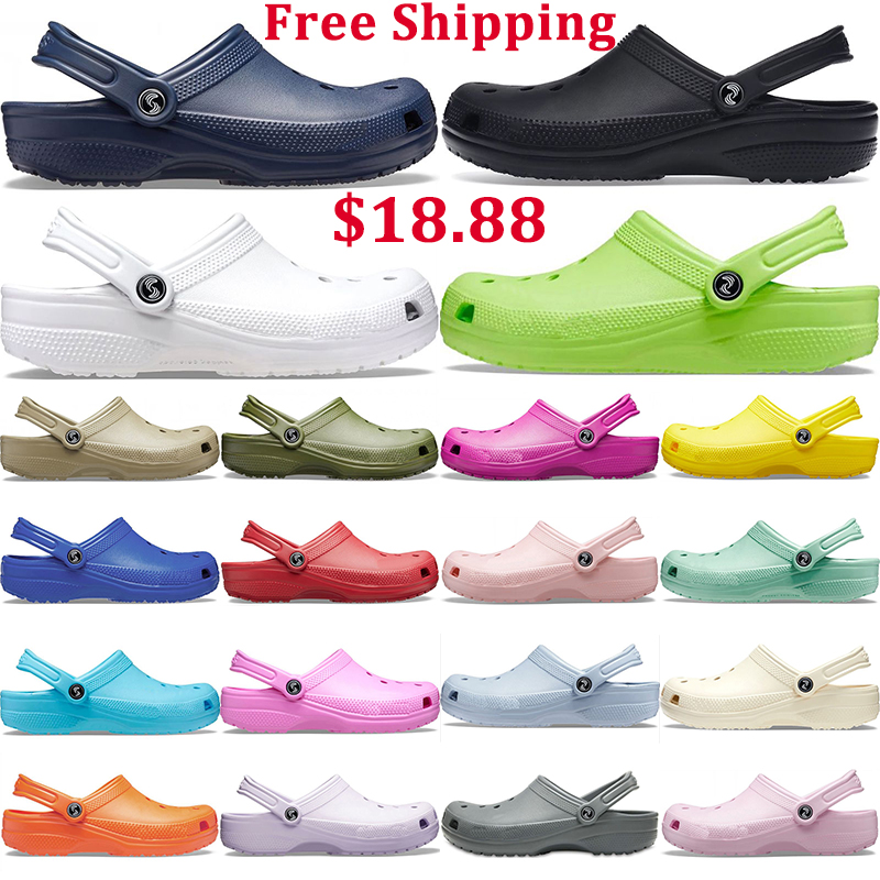 Designer Croc Classic Clog Sandals Sliders Slippers Men Women Black White Green Waterproof Shoes Hospital Beach Outdoor Sneakers Slip-on, 20
Designer Croc Classic Clog Sandals Sliders Slippers Men Women Black White Green Waterproof Shoes Hospital Beach Outdoor Sneakers Slip-on, 20
