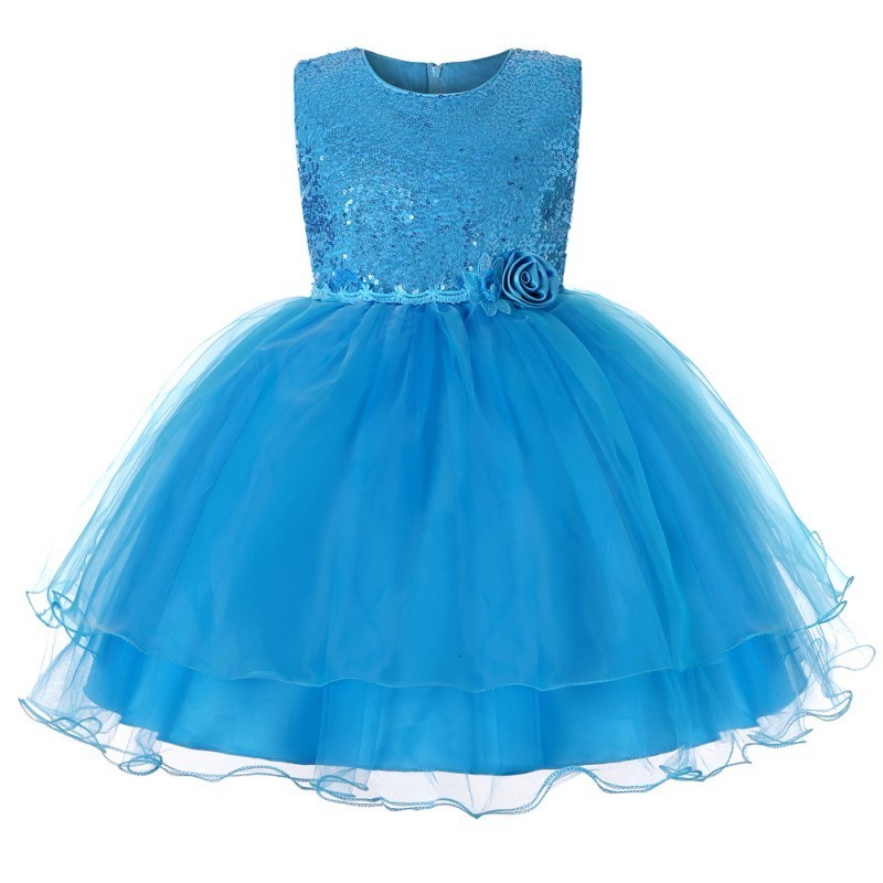 Girl's Dresses Kid Ball Birthday Flower Girl Bridesmaid Dress For Party Sequined Princess Customer of 7 Years Old 230712