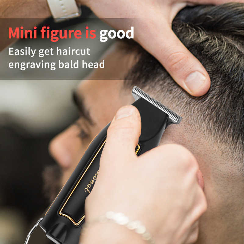 Hair Trimmer Barber Professional Hair Trimmer Smart TShape Grooming Razor Digital Display Retro Oil Head Graving Cordless Hair Clipper
