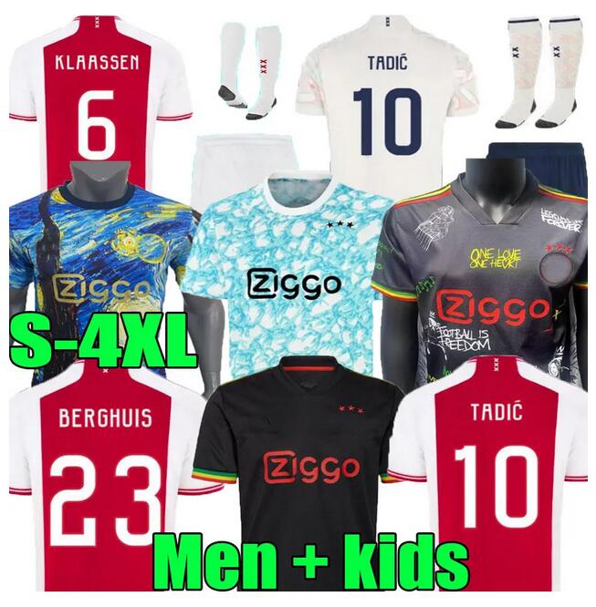 21 22 23 24 AJAXS Bob Marley Soccer Jerseys TADIC HALLER Home away Third BERGWIJN ANTONY BASSEY BROBBEY 2023 2024 football shirt men kids uniforms Fans Player
21 22 23 24 AJAXS Bob Marley Soccer Jerseys TADIC HALLER Home away Third BERGWIJN ANTONY BASSEY BROBBEY 2023 2024 football shirt men kids uniforms Fans Player