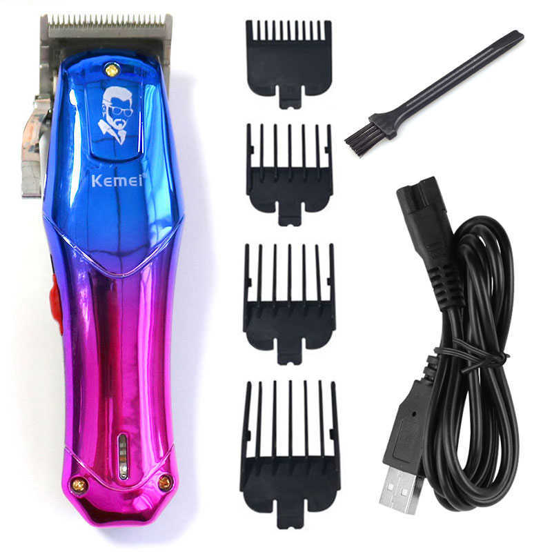 Hair Trimmer Original Kemei CordCordless Powerful Men Hair Clipper Rechargeable Electric Beard Hair Trimmer Adjustable Hair Cut Machine