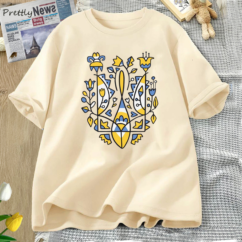 Men's T-Shirts Ukrainian T-shirt Women Men Cotton Ukraine T-Shirt Unisex Ukraine Graphic Oversized Woman Clothing